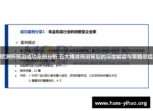 欧洲杯预测成功案例分析 五大精准预测背后的深度解读与策略总结
